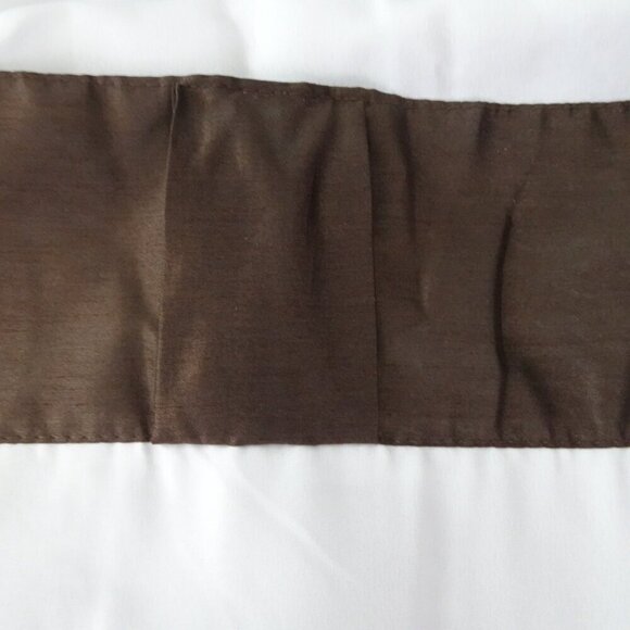 Drapery Set Long Brown Lined TWO Panels 50 x 108" Rod Pocket Back Tab Curtains - Picture 4 of 8